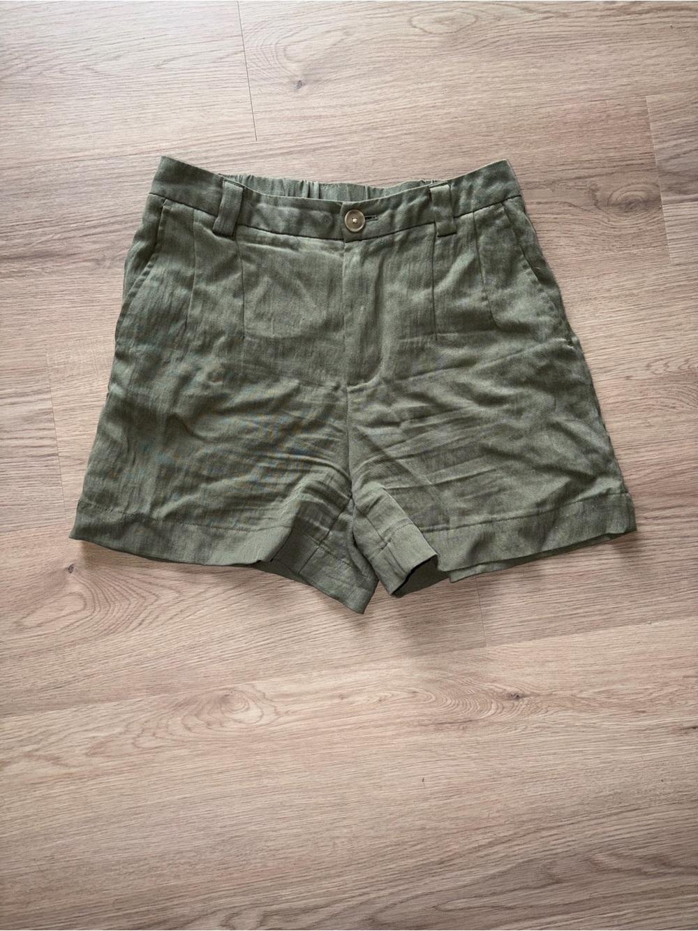 A New Day Olive Green high-waisted shorts